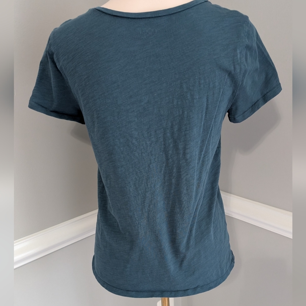 LOFT Teal Short Sleeve Women's Tee - Picture 2 of 4